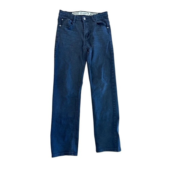 GSTR Black Wash Jeans Straight Leg Denim Pants‎ Casual Kids Size 16 - Picture 1 of 5